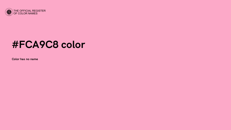#FCA9C8 color image