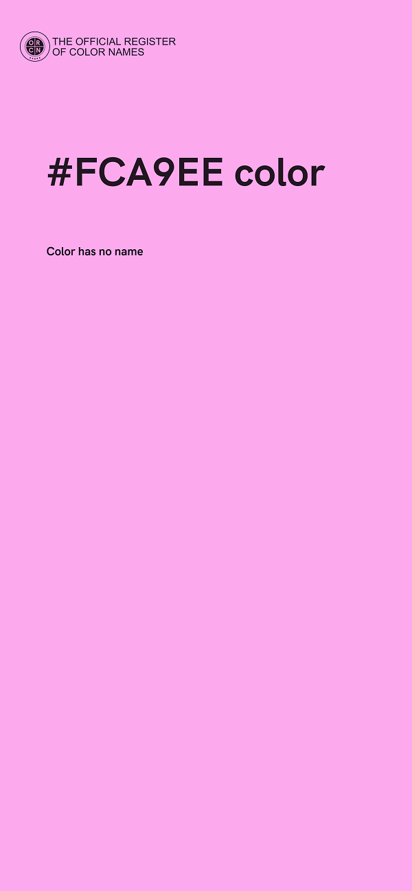#FCA9EE color image