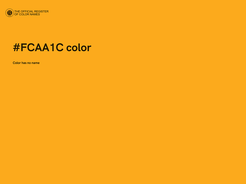 #FCAA1C color image