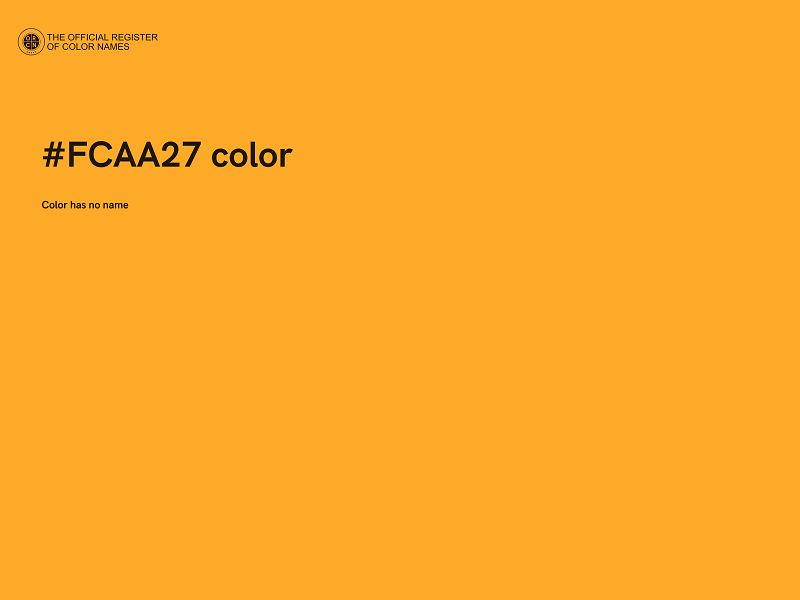 #FCAA27 color image