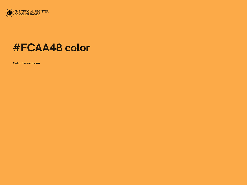 #FCAA48 color image