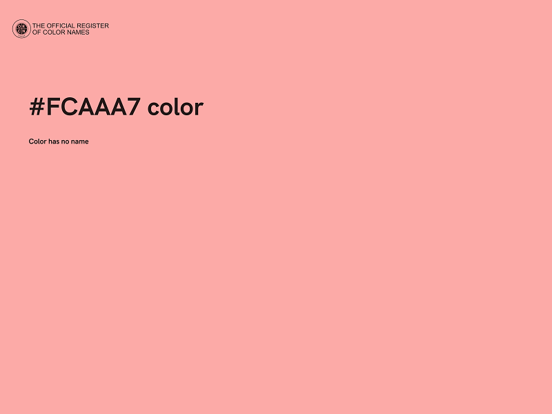 #FCAAA7 color image