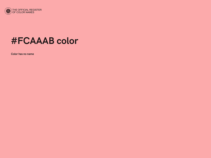 #FCAAAB color image