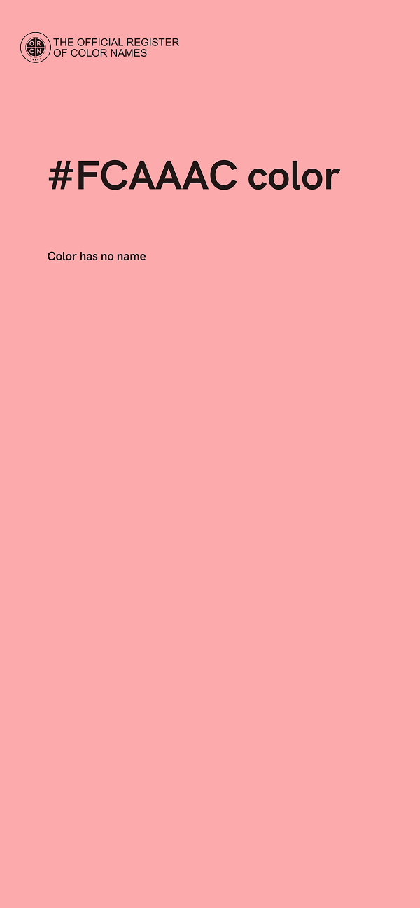 #FCAAAC color image