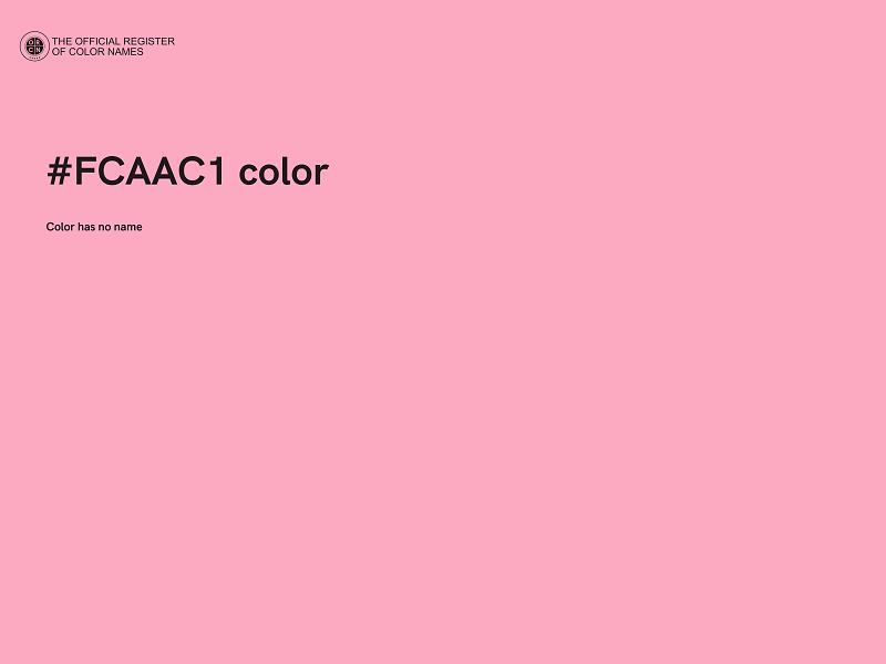 #FCAAC1 color image