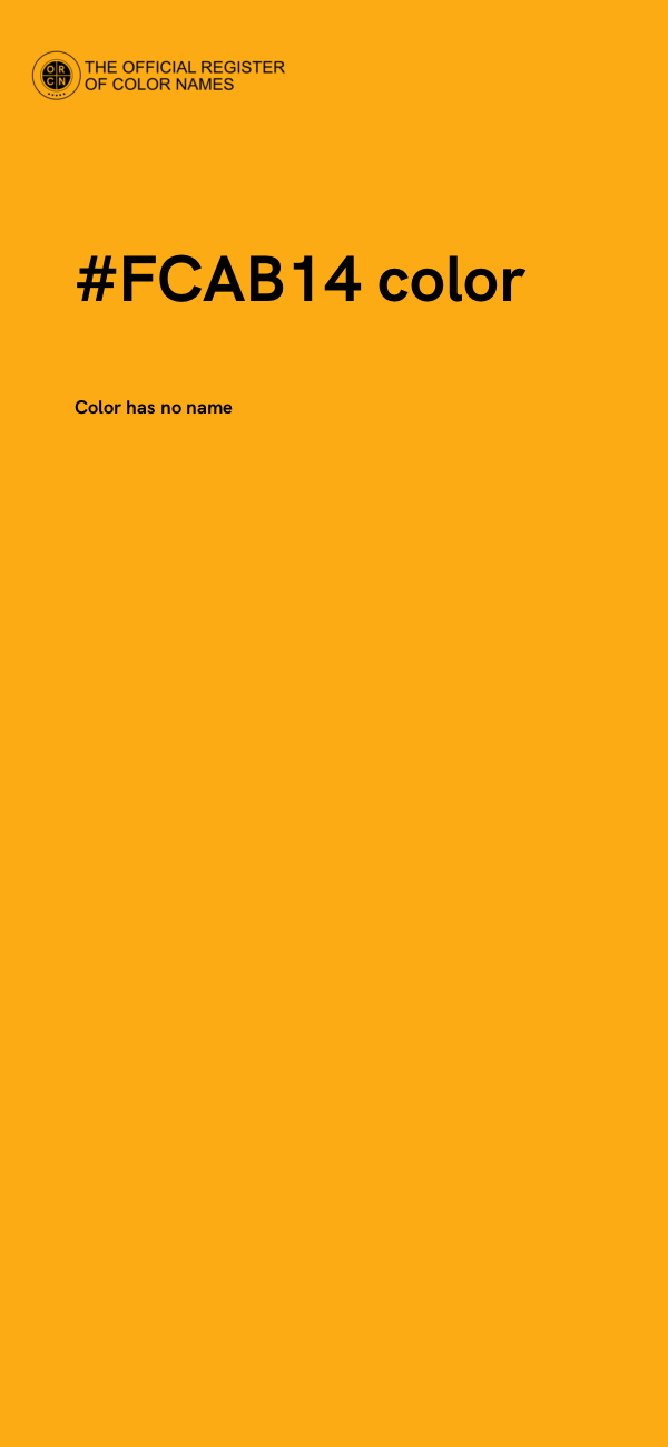 #FCAB14 color image