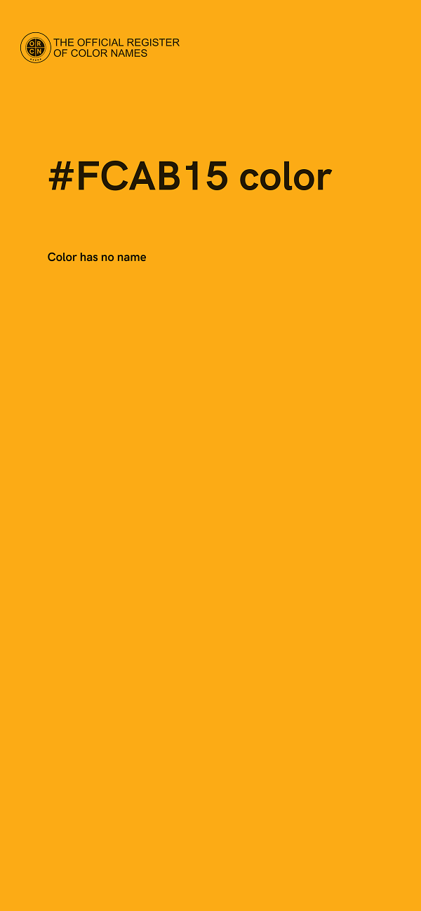 #FCAB15 color image