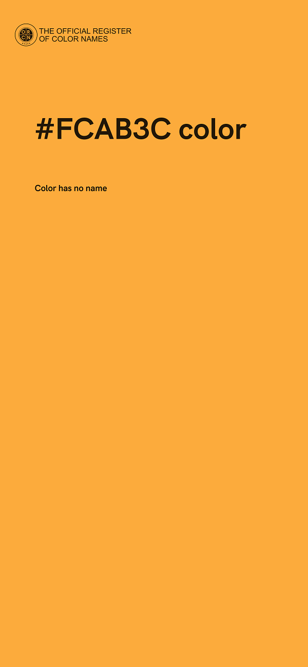 #FCAB3C color image