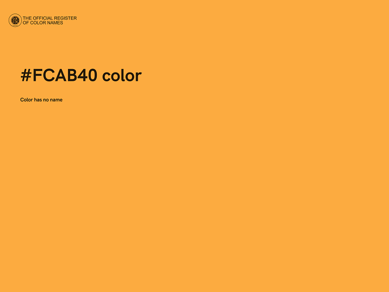 #FCAB40 color image