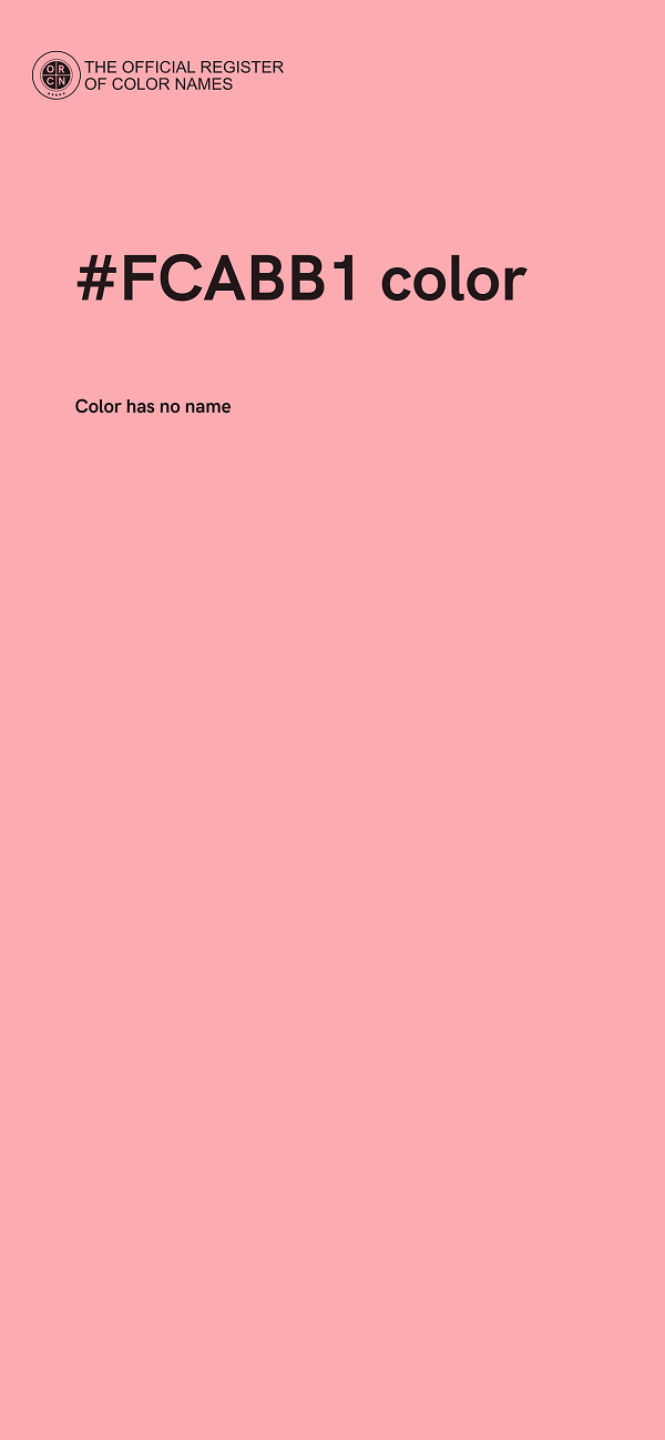#FCABB1 color image