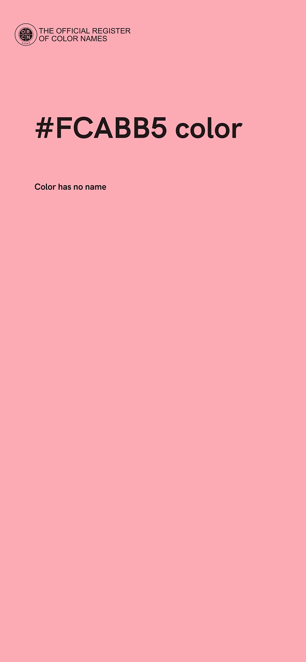 #FCABB5 color image
