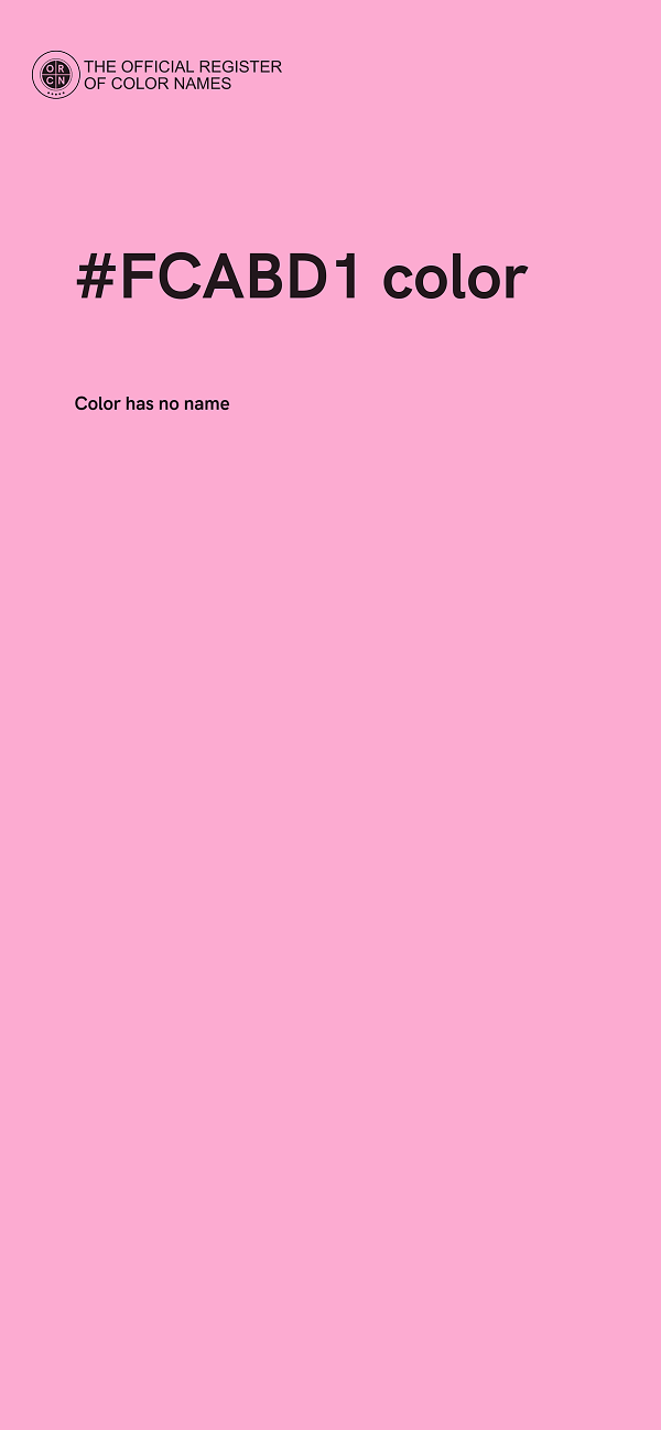 #FCABD1 color image