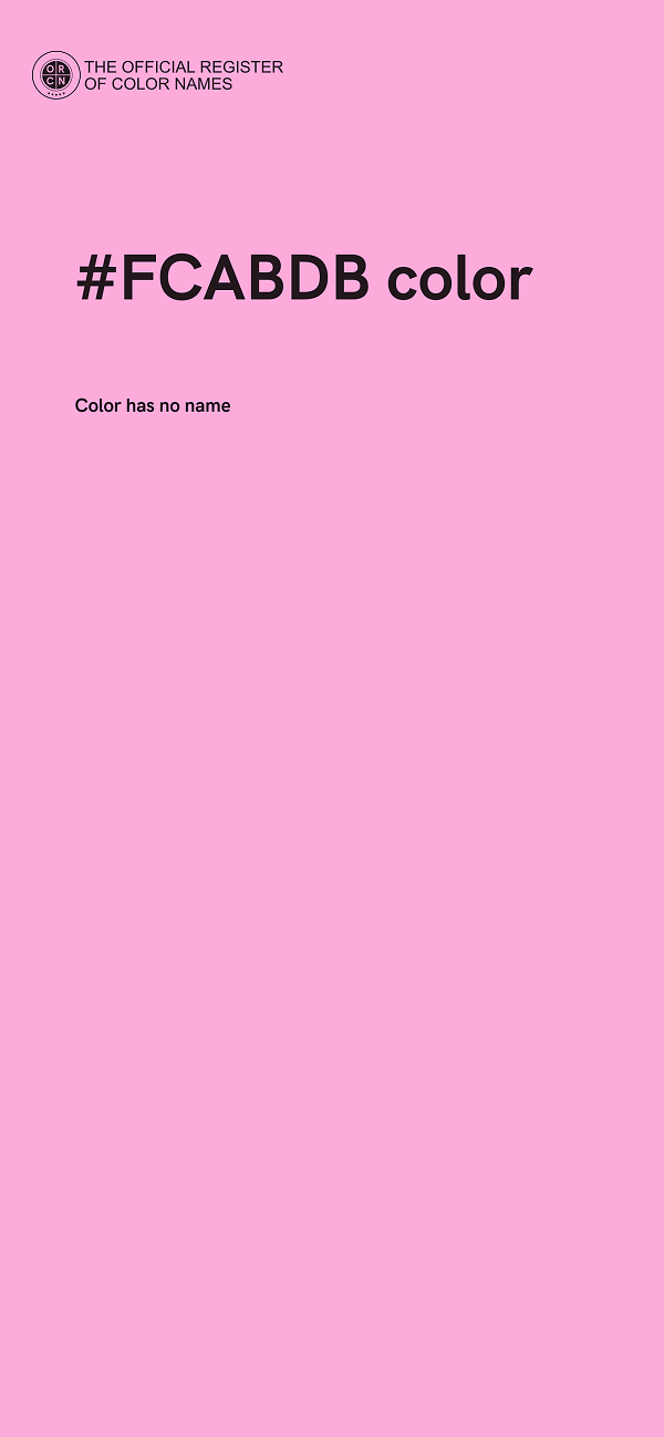#FCABDB color image