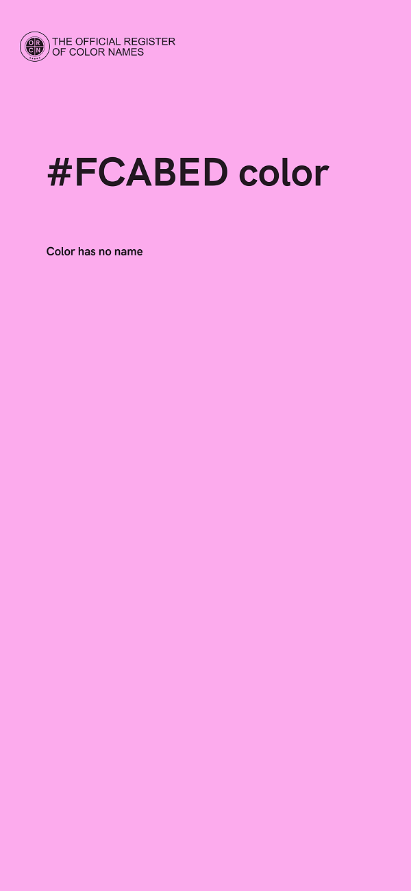 #FCABED color image