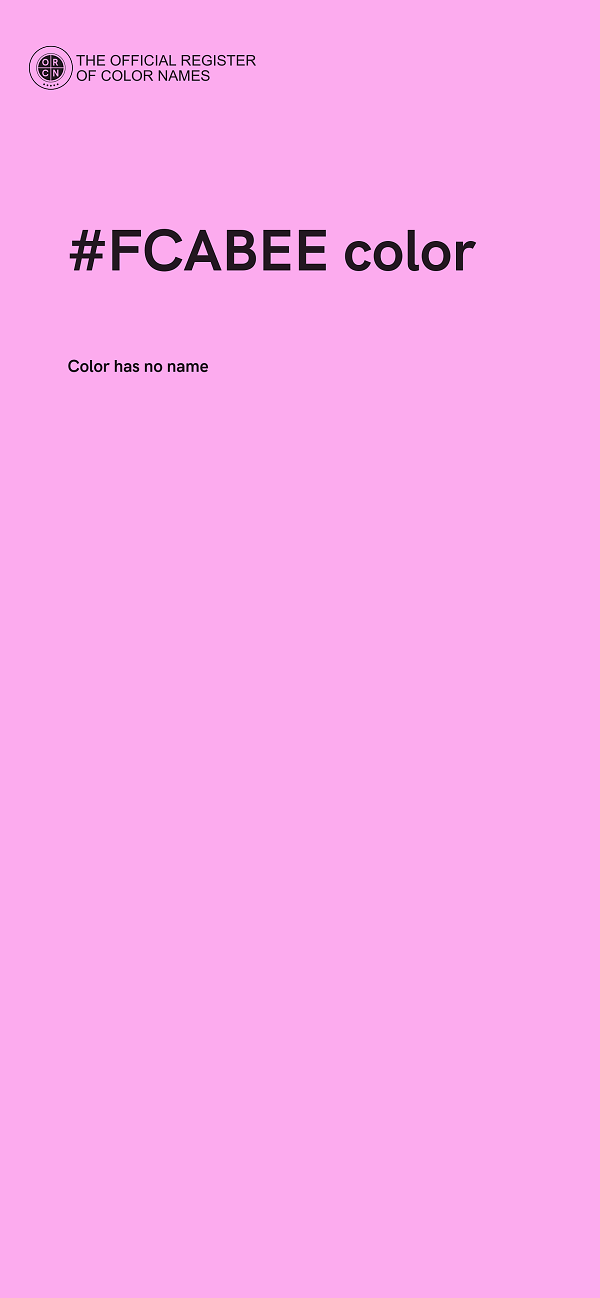 #FCABEE color image