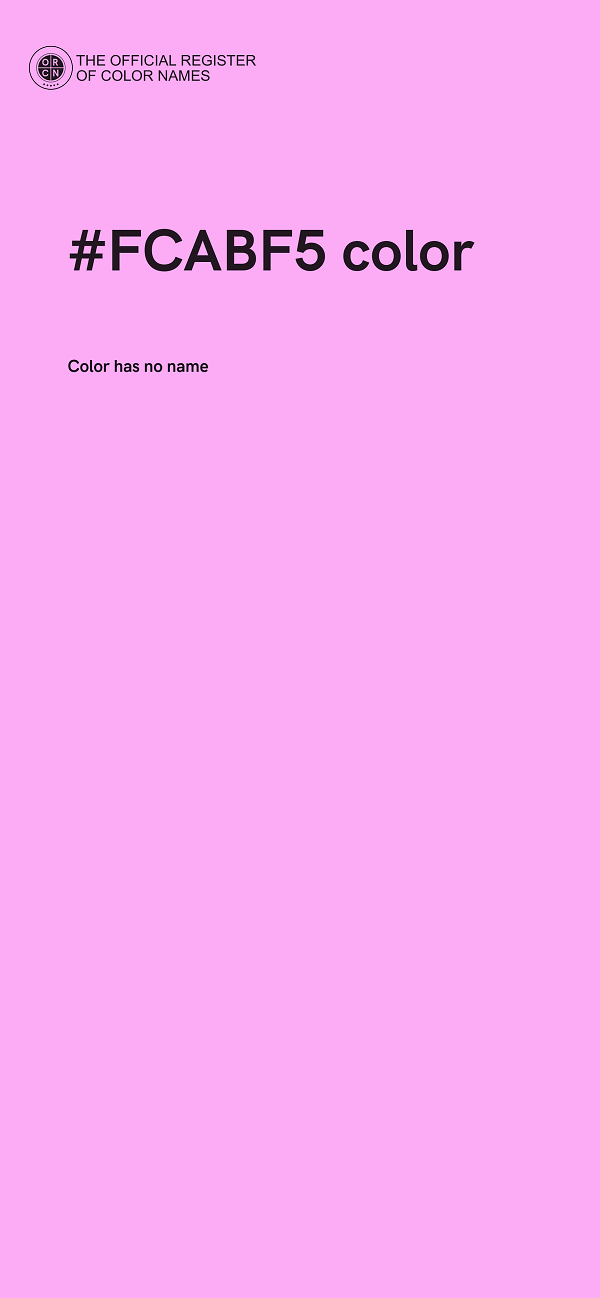 #FCABF5 color image