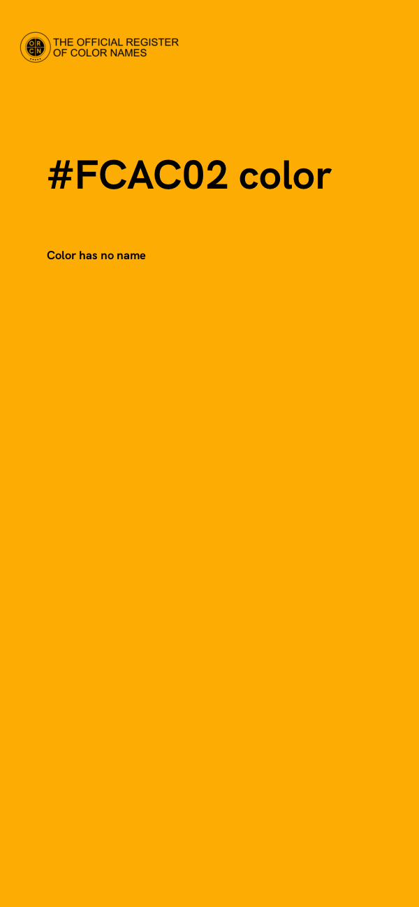 #FCAC02 color image