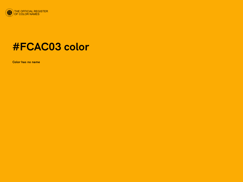 #FCAC03 color image