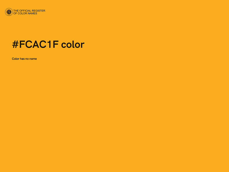 #FCAC1F color image