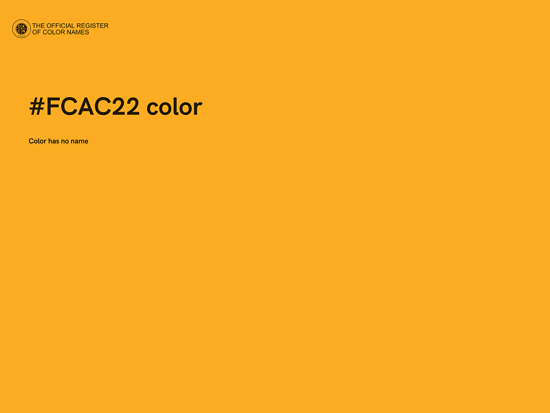 #FCAC22 color image