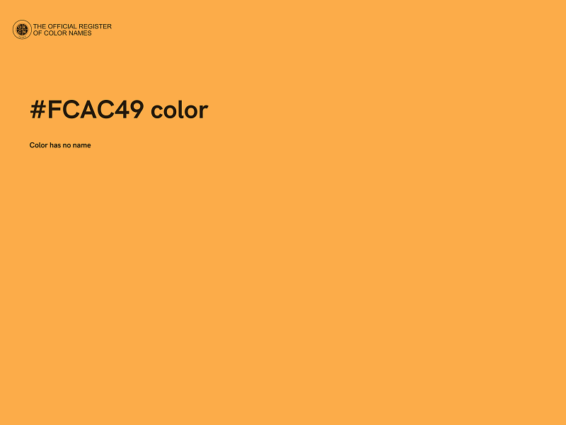 #FCAC49 color image