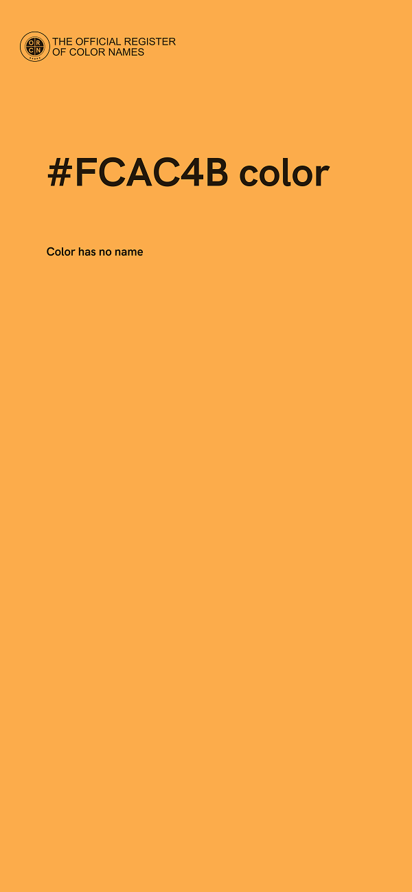 #FCAC4B color image