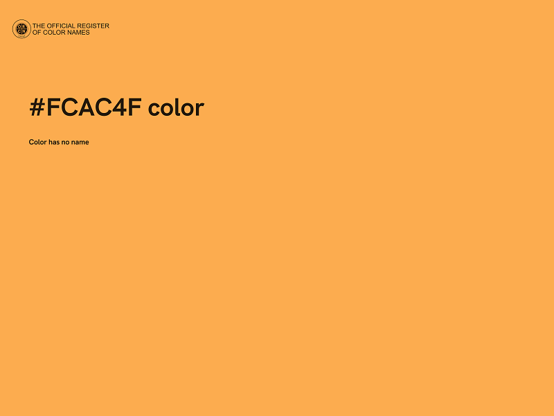 #FCAC4F color image