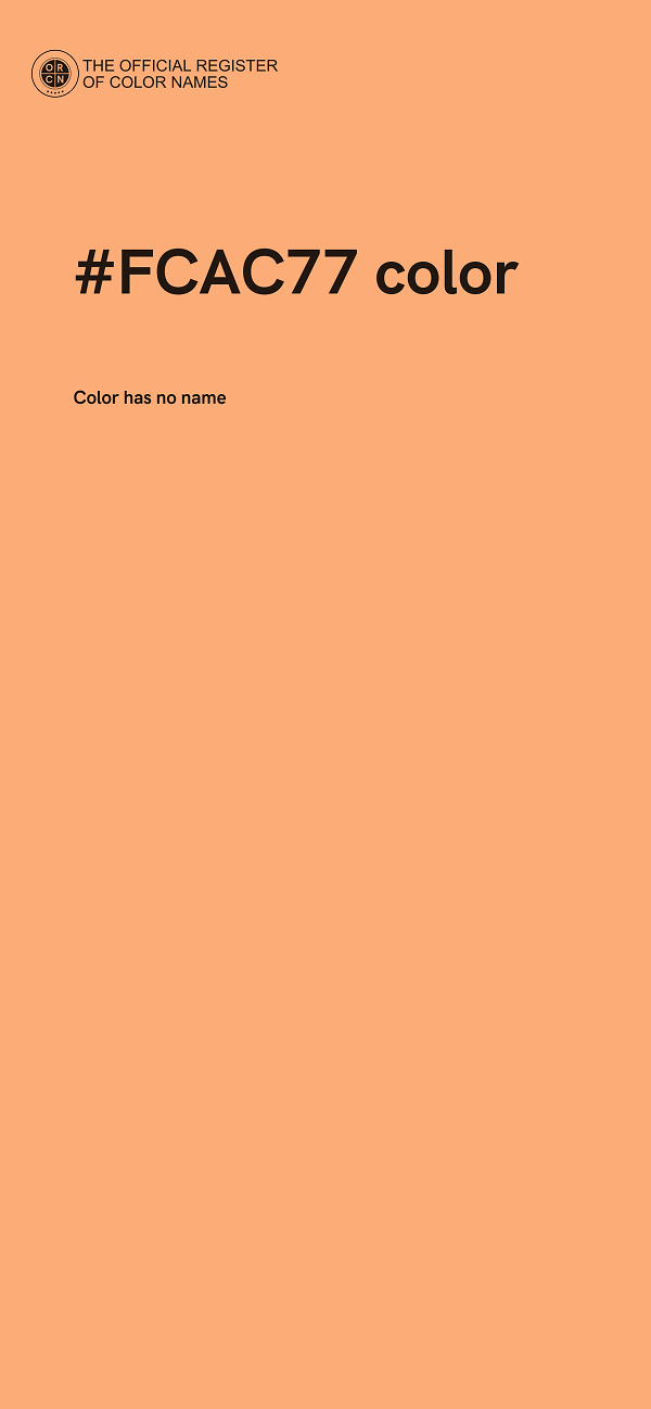 #FCAC77 color image