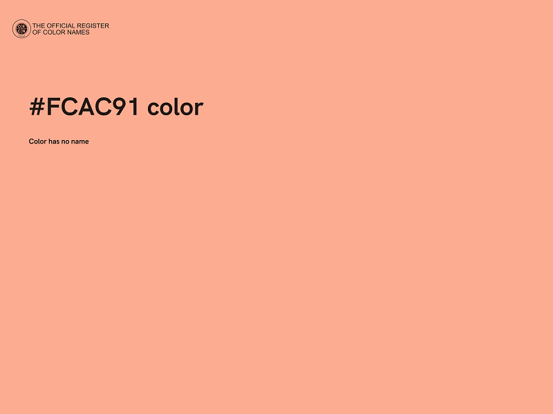 #FCAC91 color image