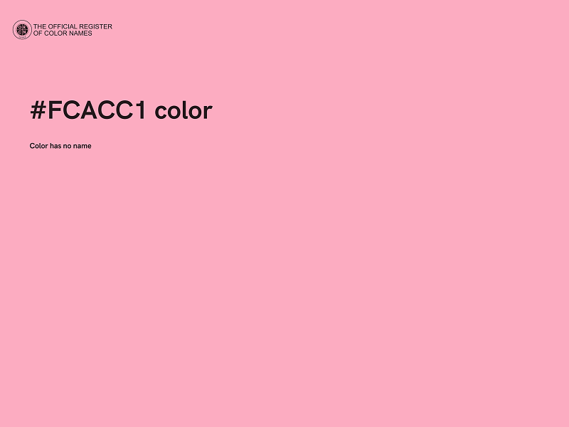 #FCACC1 color image