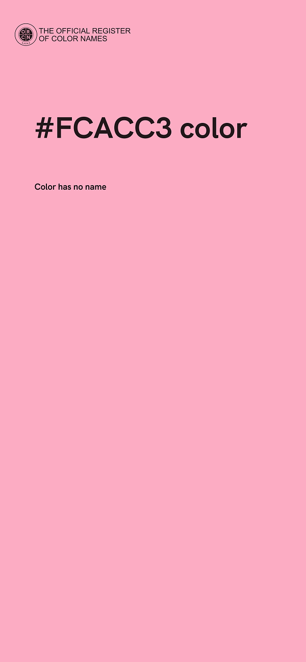 #FCACC3 color image