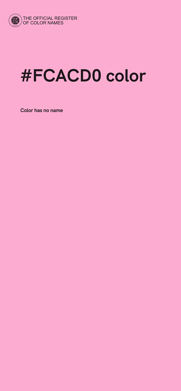 #FCACD0 color image
