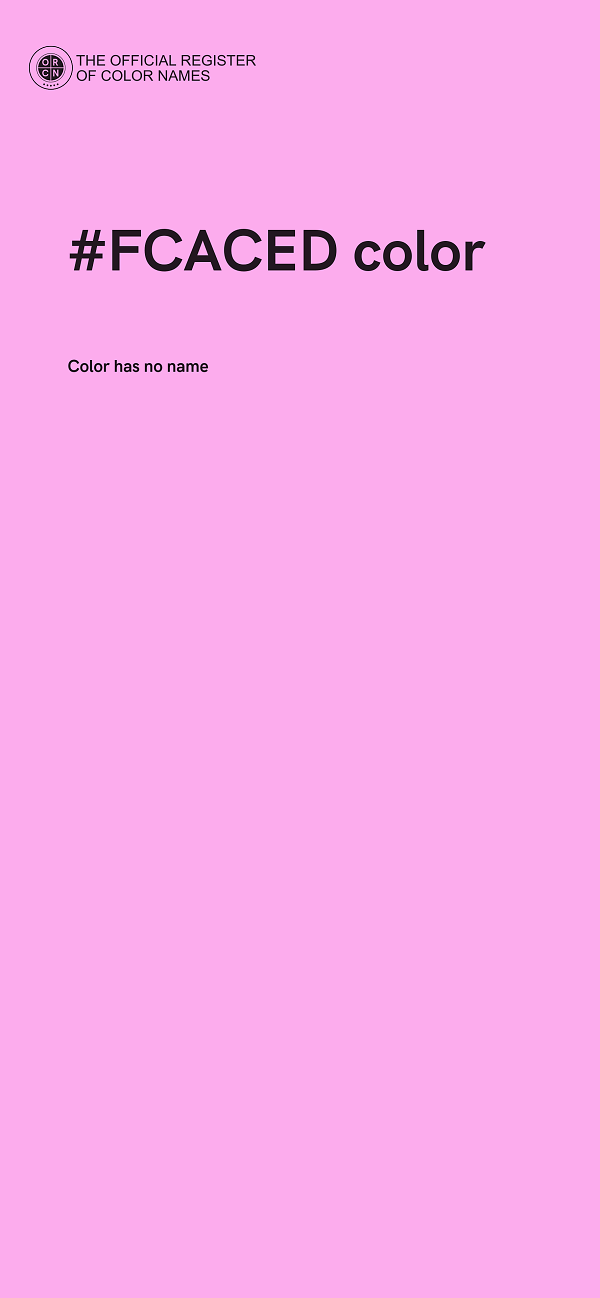 #FCACED color image