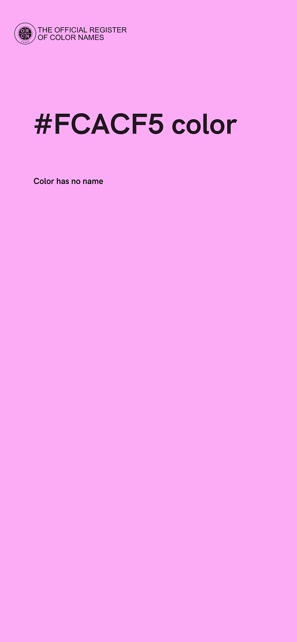 #FCACF5 color image