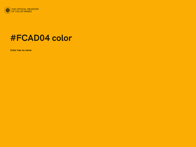 #FCAD04 color image