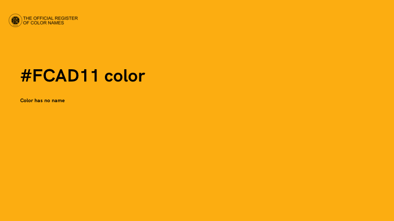 #FCAD11 color image