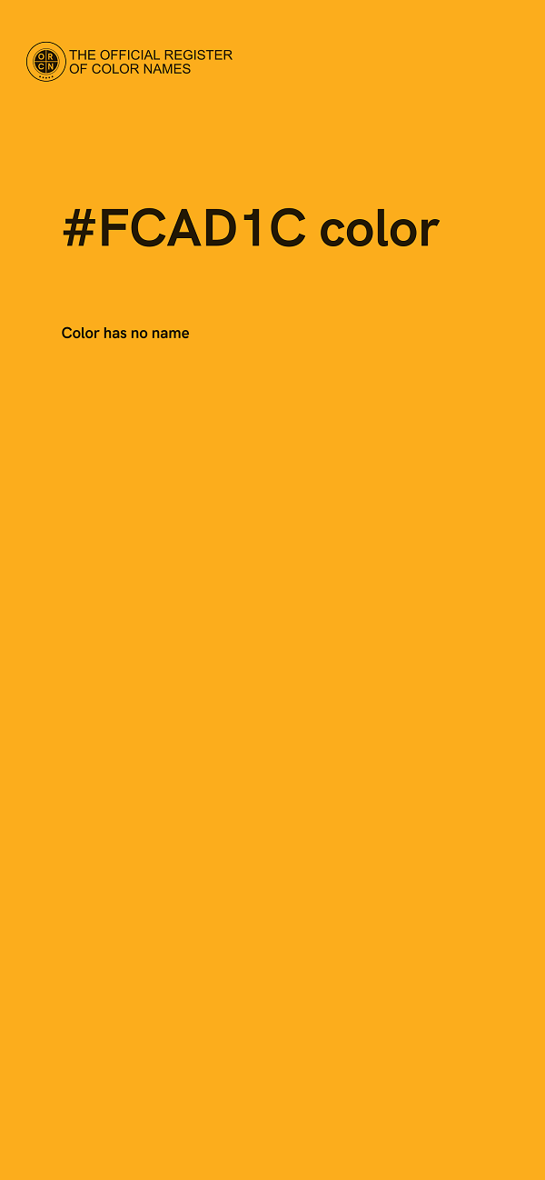 #FCAD1C color image