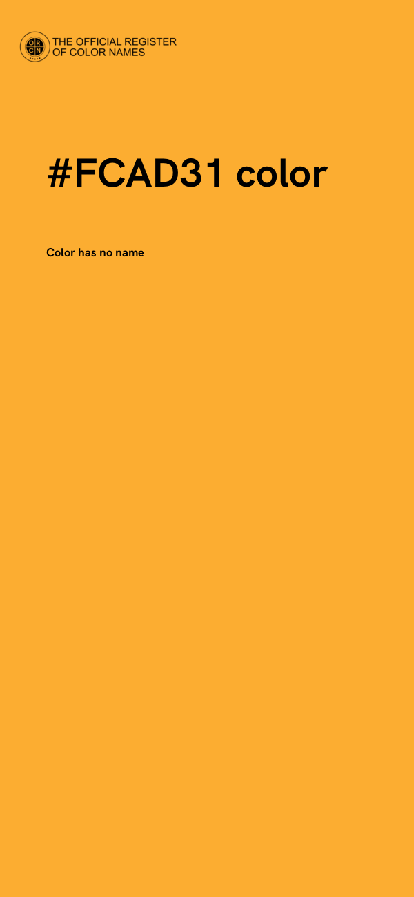 #FCAD31 color image