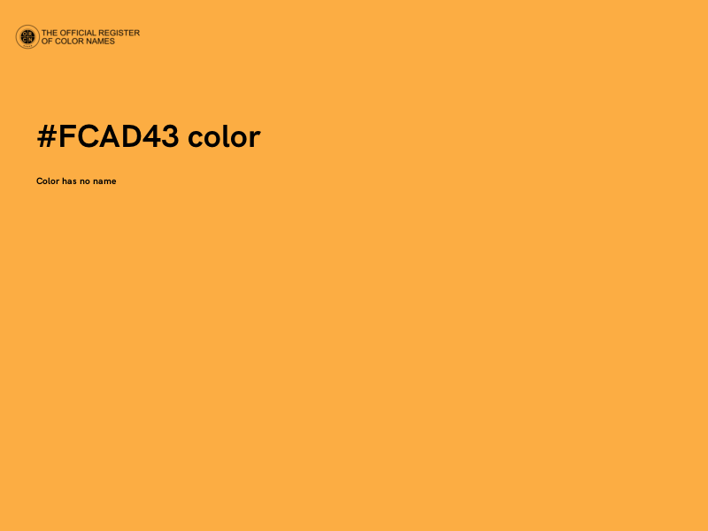 #FCAD43 color image