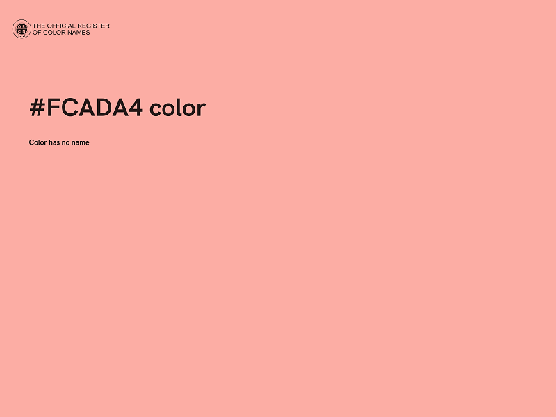 #FCADA4 color image