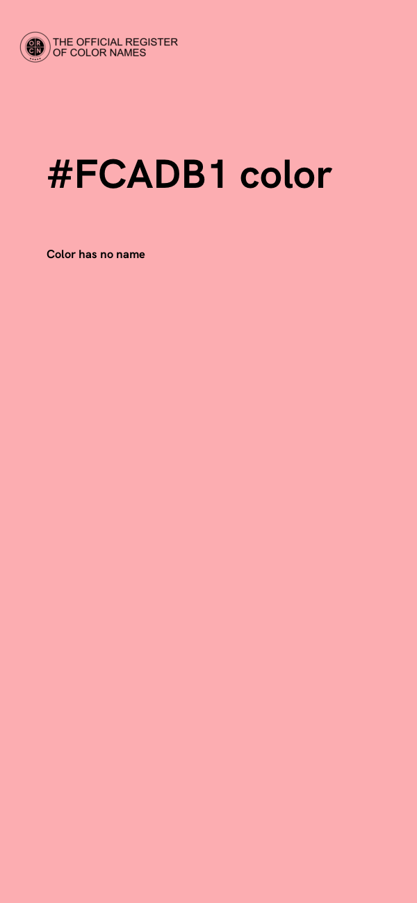 #FCADB1 color image