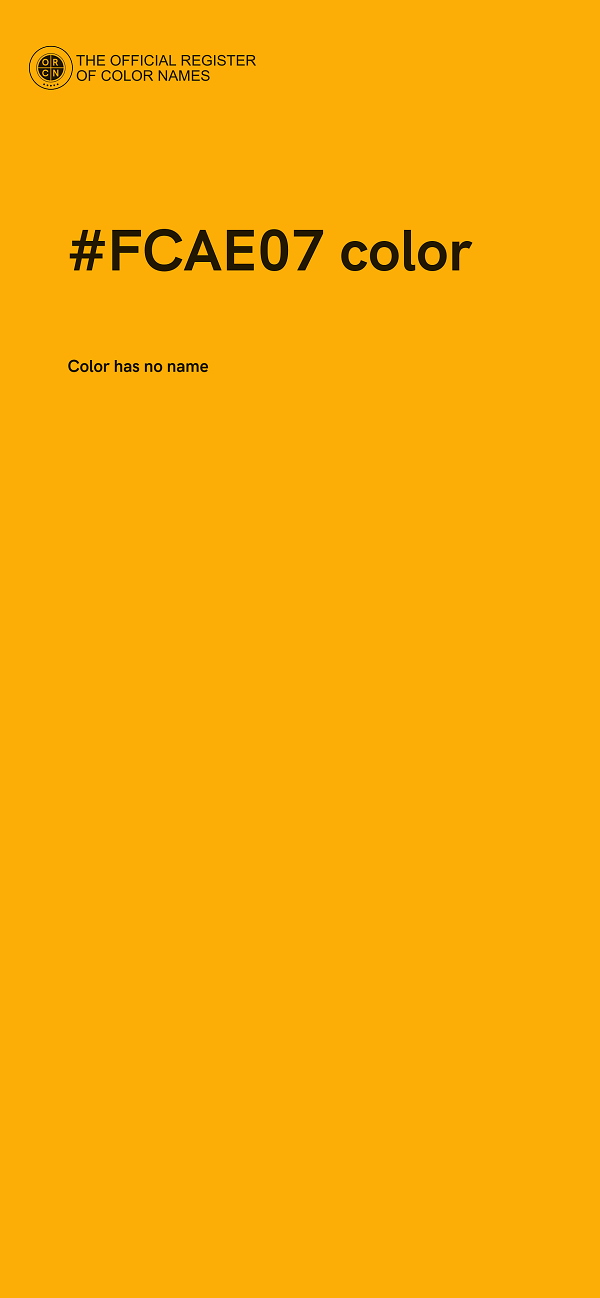 #FCAE07 color image