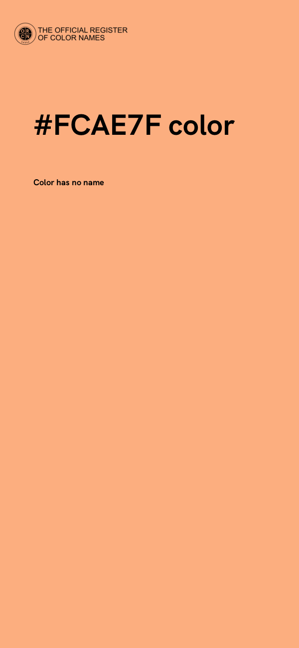 #FCAE7F color image