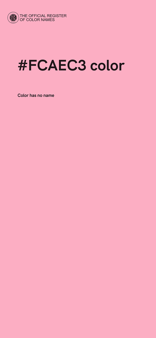 #FCAEC3 color image