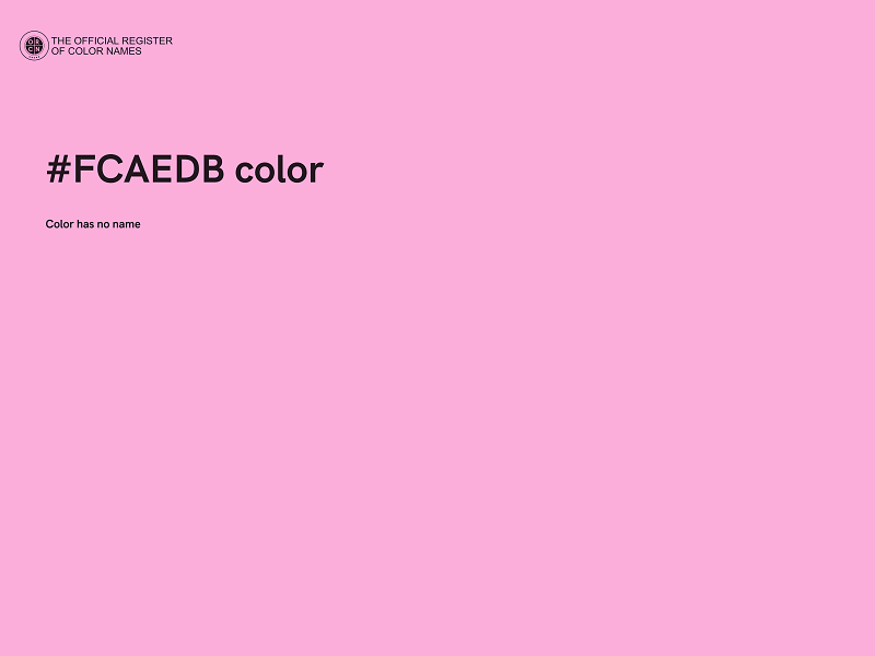 #FCAEDB color image