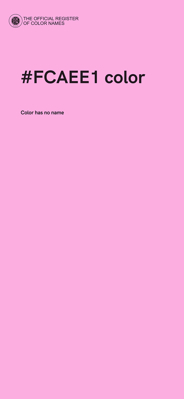 #FCAEE1 color image