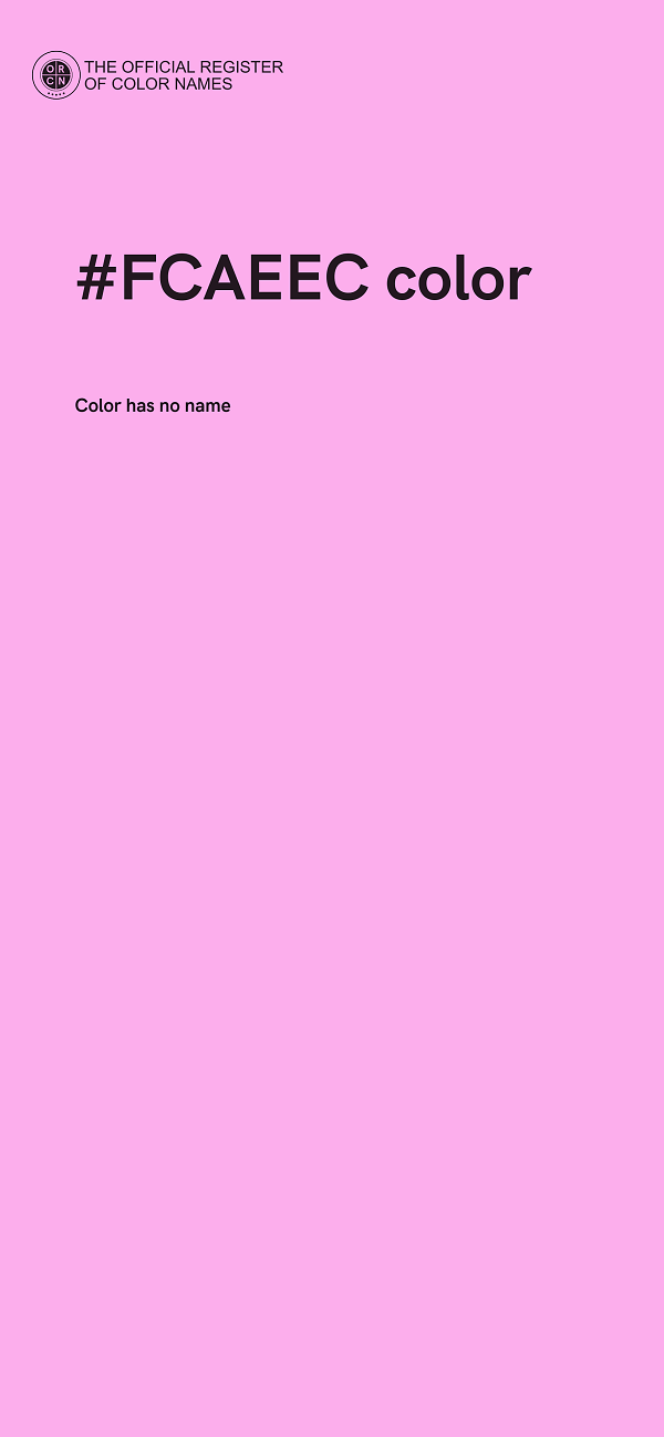 #FCAEEC color image