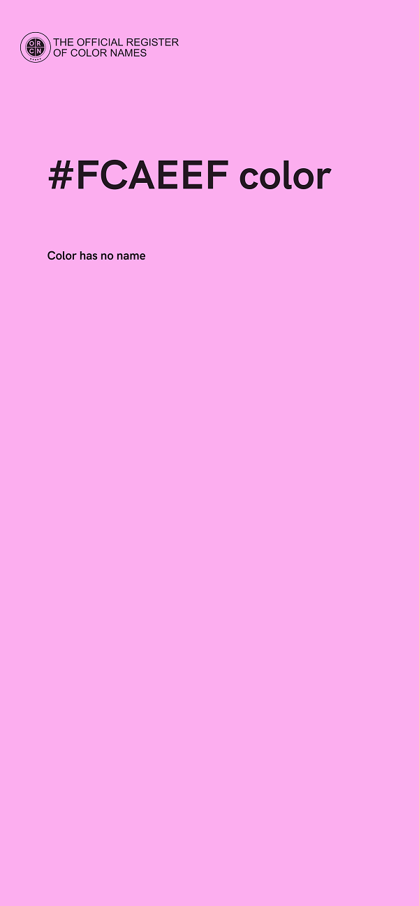 #FCAEEF color image