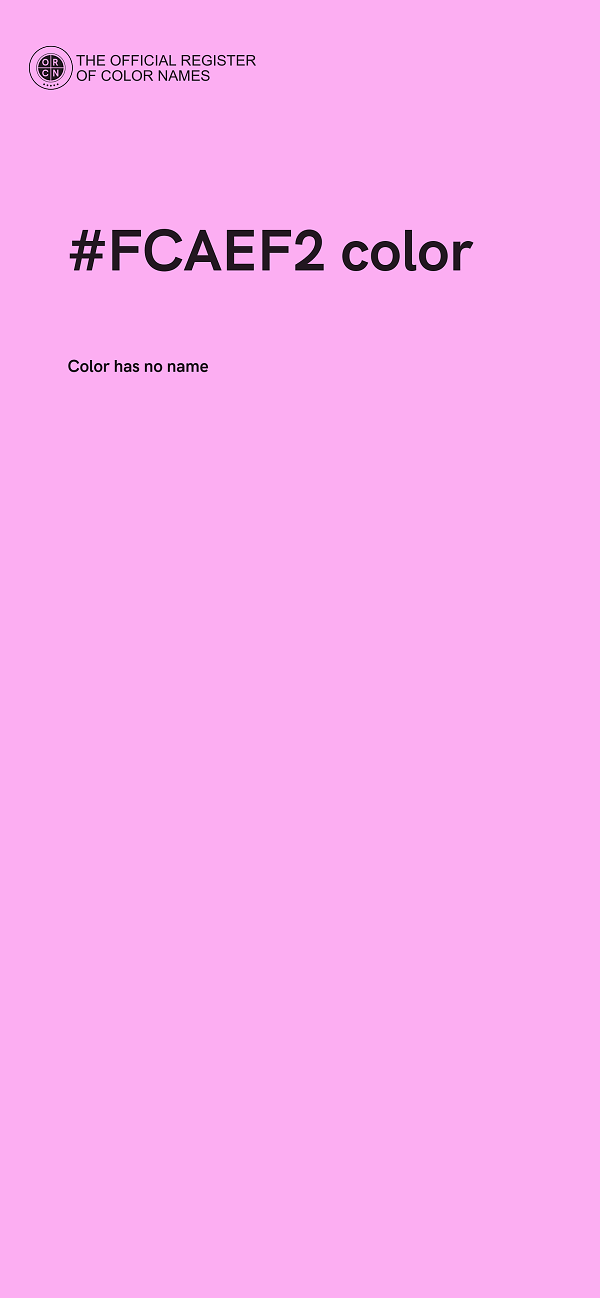 #FCAEF2 color image