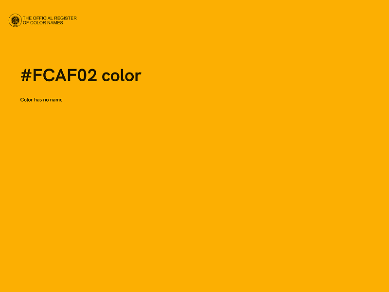 #FCAF02 color image